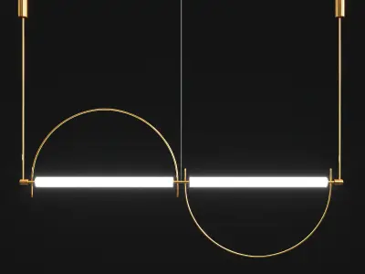 Arc Pendant Light 3D model