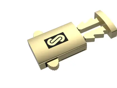 Monaco box claps lock for 10MM cuban chain LIGHT WEIGHT  3D print model