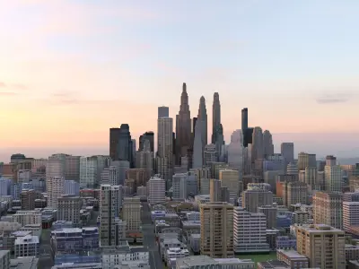 City 54 Low-poly 3D model