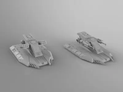 Firebrand and Stormcaller Tanks 3D print model