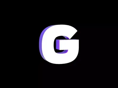 Led Light Sign letter G 3D print model