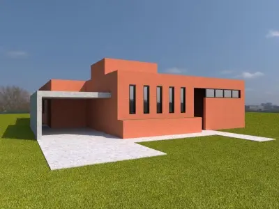 house 002 Free 3D model