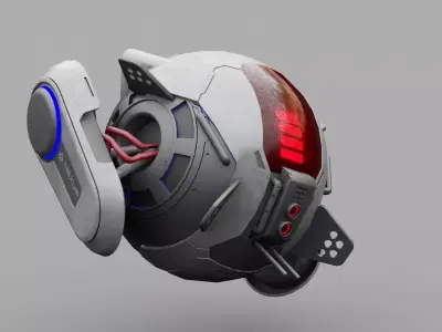 SPY DRONE DS-500  RIGGED 3D model