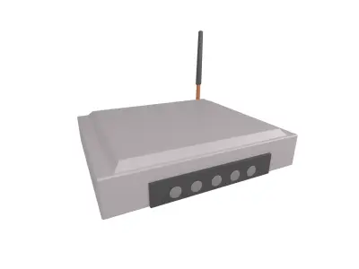 Cartoon Wifi Router v1 001 Low-poly 3D model