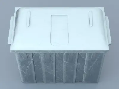Metal Big Garbage Container 3D model