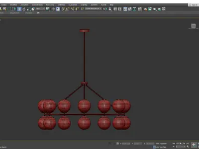 HUTCHINSON CHANDELIER Low-poly 3D model