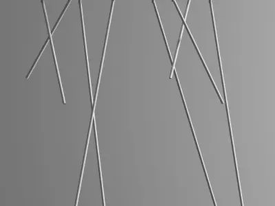 Tubetto Ceiling Light 3D model