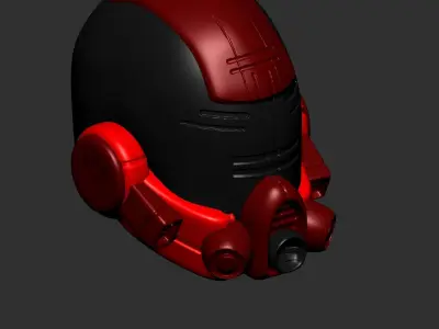 helmet high poly sculpt 3d printable ver 7 3D model 3D model 193