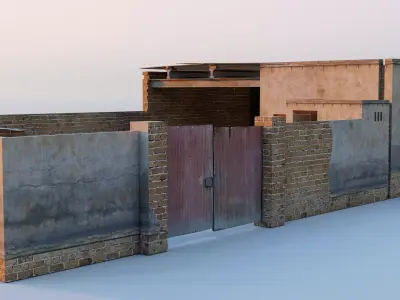 Old Village House 3D Model Low-poly 3D model