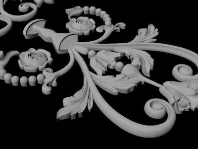 dekor ornate design 3D model buy
