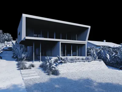 3D Modelling and Lumion 9 Scene RBeach House Complex Low-poly 3D model