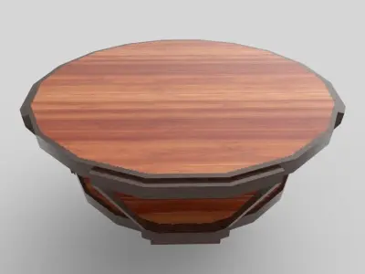 Coffee Table Low poly Low-poly 3D model