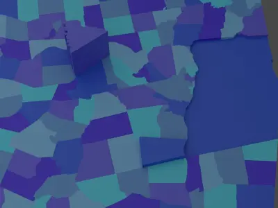 New York HD Outline 3D model