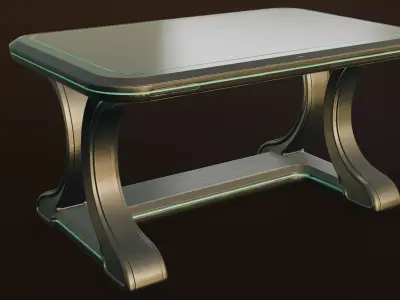 FREE 3Dstyle futuristic table blend gltf Free 3D model