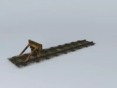 Eco Rail N/Gauge Buffers Old Steam Days Free 3D model