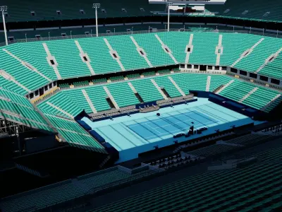 Hard Rock Stadium- Tennis - Miami USA  3D model