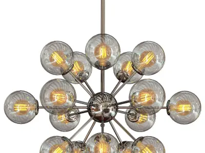 Modern Ronell Chandelier 3D model