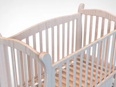 Baby cot 3D model