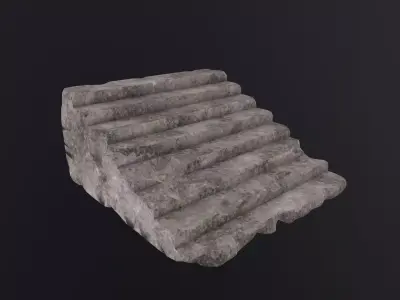 Stairs 3D Model Low-poly 3D model