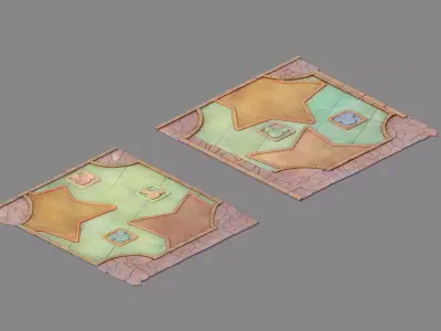 Disney main city - ground 31 3D model
