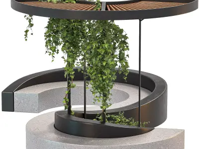 Urban Furniture and English Ivy 3D model