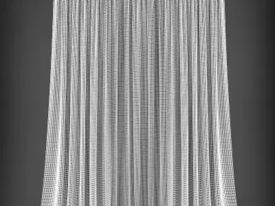 Curtain Low-poly 3D model 121