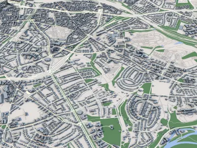 Essen City Germany 3D model