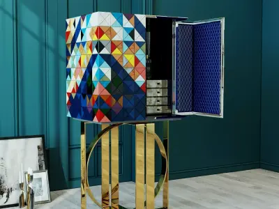 Cabinet Pixel by Boca do Lobo 3D model