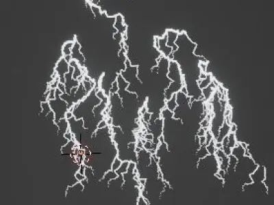 lightning customizable model  3D model