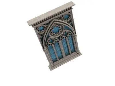 Gothic Window 3D model