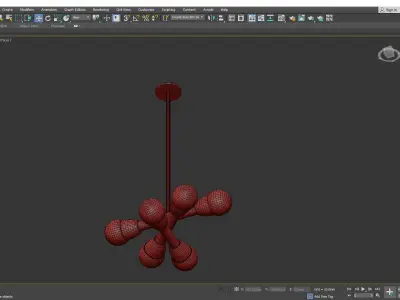 BORA 6 CHANDELIER Low-poly 3D model