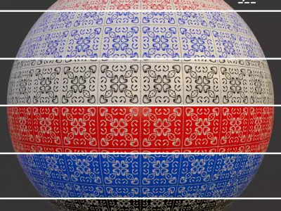 tile - 6color - 4k - seamless - set02 Texture