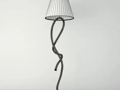 Rope Pier Floor Lamps 3D model