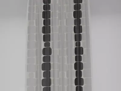 Curtain For living room and Bedroom 3D model