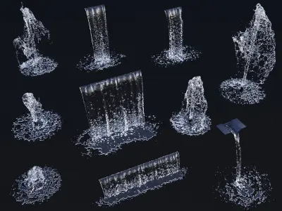  Animated water elements 