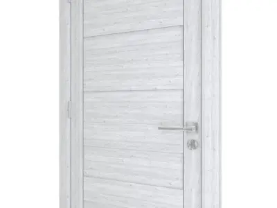 Door-046 wooden door 3D model