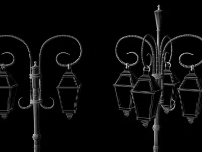 Street lamp 3d model 3D model