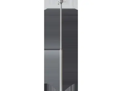 TELLBYUN Floor lamp nickel-plated  milky glass135 cm 3D model