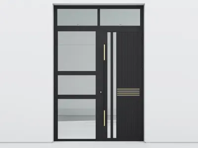 Aluminium door 288 3D model