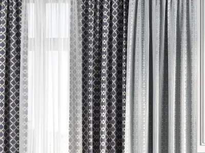 Curtain Set 115 3D model