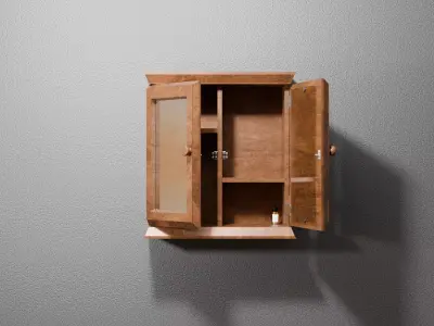 Bathroom with Cabinet 3D model