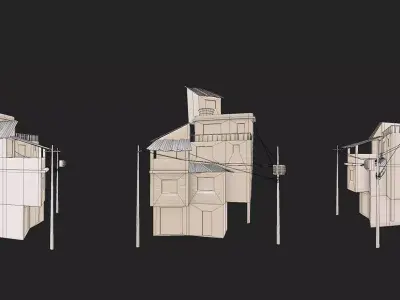 House 04 Low-poly 3D model