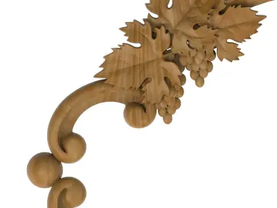 Carved picture frame STL 3D model 145