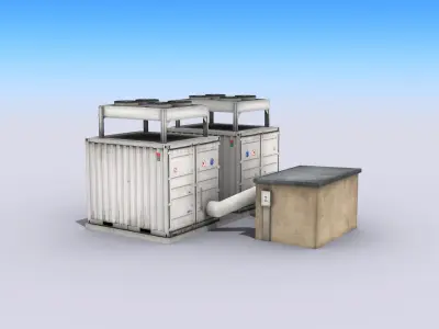 Cooling Units Free low-poly 3D model