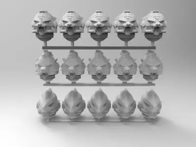 space helmet animal pack 3D print model