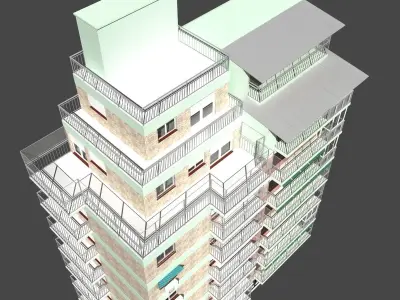building facade at Buenos Aires 3D model