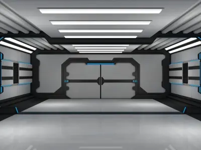 Sci Fi Corridor 3D model