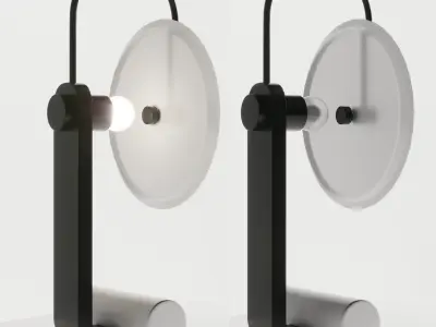 Universe Desk Lamp Low-poly 3D model