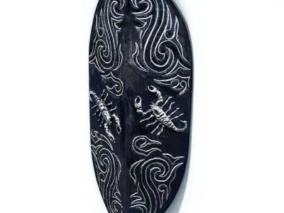 African Trinket Artifact Decoration 3D model