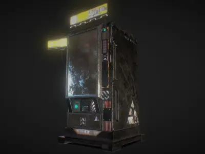 SciFi Vending Machine Low-poly 3D model